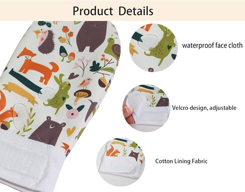 Waterproof Sensory Chewing Gloves Autism Gloves ADHD Down Syndrome Sensory Gloves Boys and Girls Anti-Bite Gloves Prevent Finger Biting (Cartoon 2) in Kuwait