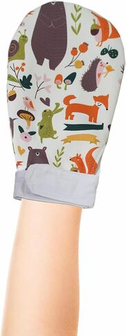 Waterproof Sensory Chewing Gloves Autism Gloves ADHD Down Syndrome Sensory Gloves Boys and Girls Anti-Bite Gloves Prevent Finger Biting (Cartoon 2) in Kuwait