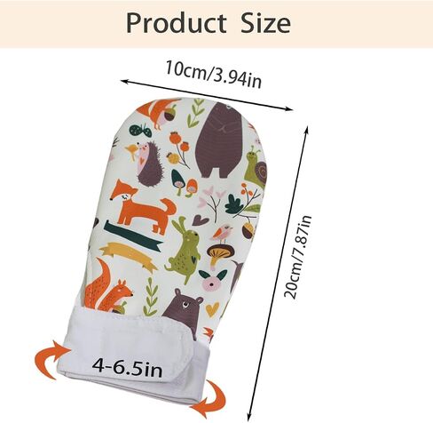 Waterproof Sensory Chewing Gloves Autism Gloves ADHD Down Syndrome Sensory Gloves Boys and Girls Anti-Bite Gloves Prevent Finger Biting (Cartoon 2) in Kuwait