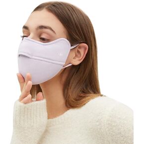 Women Winter Half Face Covering Windproof Face Mask Balaclava Dustproof Fleece Sports Outdoor Face Cover WNN3T159D