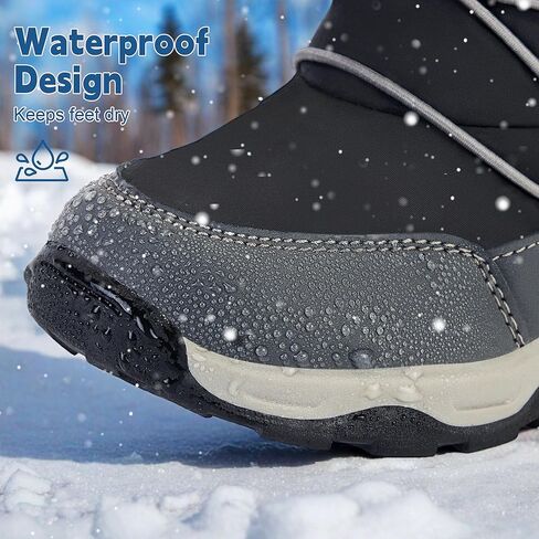 أحذية ثلج للأولاد والبنات أحذية شتوية مقاومة للماء ومقاومة للانزلاق للأطفال الصغار in Kuwait