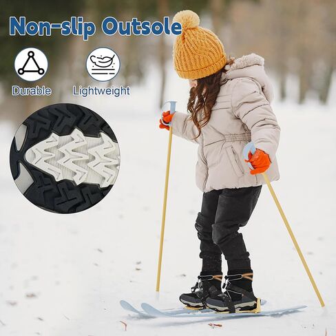 أحذية ثلج للأولاد والبنات أحذية شتوية مقاومة للماء ومقاومة للانزلاق للأطفال الصغار in Kuwait