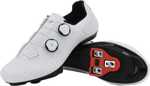 Tommaso Strada Mens Peloton Shoes with Pre-Installed Delta Cleats—Cycling Shoes for Men's—Cycling Shoes Delta Compatible—Indoor Cycling Shoes for Men—Cycling Road Bike Shoes—Spin Shoes Size US 9.5-10 in Kuwait