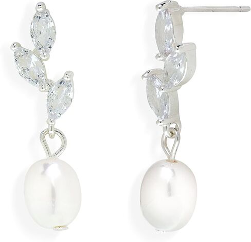 Sonateomber Small Cubic Zirconia Crawler Stud, Dainty Curved Climber Cartilage Earrings for Women - Sparkly Rhinestone Crystal Drop Dangle Jewelry Gift in Kuwait