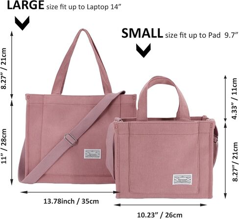 Tote Bag Women Aesthetic Corduroy Bags Cross body Bag Purse for Women Mini Travel Bags Handbags Everyday Bag Square in Kuwait