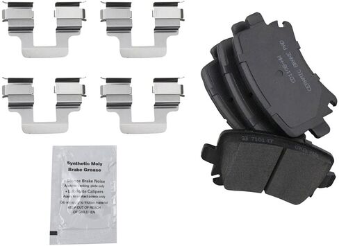 TRQ Rear Ceramic Disc Brake Pad & Replacement Rotor Kit for Audi A3 Volkswagen Jetta Passat in Kuwait