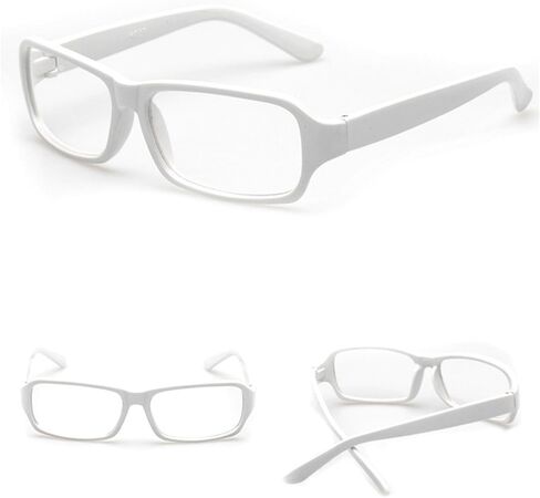 Vintage Inspired Classic Rectangle Glasses Frame Eyewear Clear Lens in Saudi Arabia