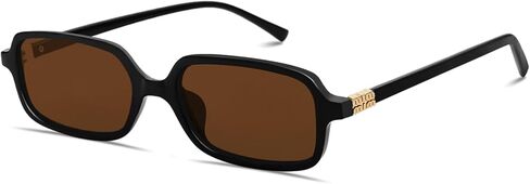 BOTEN Retro Rectangular Sunglasses for Women Men Trendy Vintage Small 90s Sunnies in Kuwait