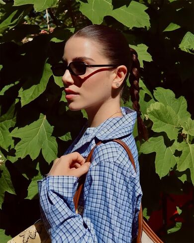 BOTEN Retro Rectangular Sunglasses for Women Men Trendy Vintage Small 90s Sunnies in Kuwait