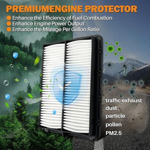 CA10677 Engine Air Filter Compatible with Camry Hybrid(2012-2017),RAV4(2013-2018),Avalon(2013-2018),Lexus ES300h(2013-2018), HS250H(2010-2012), LS460(2007-2017), LS600H(2008-2016) in Kuwait