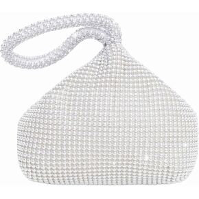 Women's Beaded Clutch Evening Bags Beaded Triangle Clutch Bag Vintage Elegant Purse for 1920s Party Prom Wedding