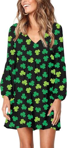 4th of July Patriotic Women's 4th of July Bell Sleeve Independence Day Red White Blue Dresses in Kuwait