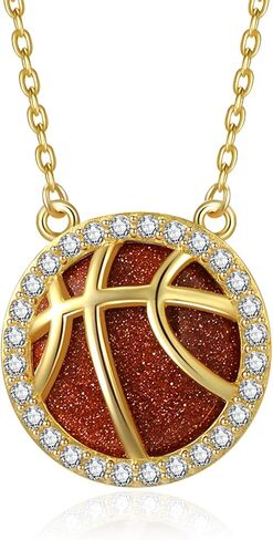 AENEAS Soccer Necklace for Women 925 Sterling Silver Soccer Football Pendent Necklace for Soccer Fans Team Spirit Jewelry Gift in Kuwait