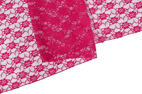MDS Pack of 5 Yard Bridal Solid Raschel Lace Fabric, Vintage Lace Fabric Bolt for Wedding Dress,Fashion, Crafts, Decorations Lace Trim Fabric 55" Width- Lavender in Saudi Arabia