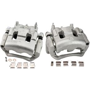 TRQ Front Brake Caliper Set Compatible with 2007-2014 Ford Edge 2007-2015 Lincoln MKX
