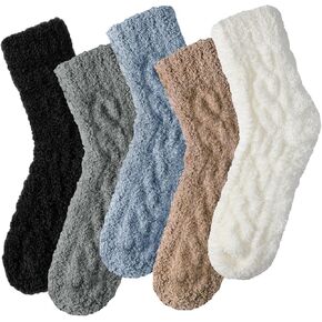 Premillow Womens Fuzzy Socks Fluffy Socks Women Winter Cozy Socks Warm Slipper Socks Home Sleeping Socks for Women
