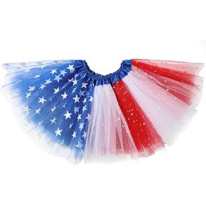 Century Star Girls Sparkle Tutu Skirt Tulle Ballet Skirt 3 Layers Princess Tutu for Toddler Baby Kids Christmas Birthday 2-8T