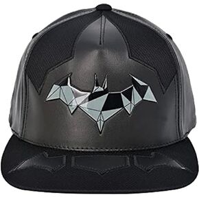 Concept One DC Comics Batman Baseball Hat, Embroidered Logo Adjustable Cap with Curved Brim, Black, One Size