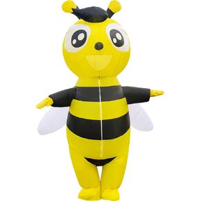 JYZCOS Inflatable Bumble Bee Costume Adult Blow up Halloween Fancy Dress