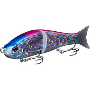 Bassdash SwimShad Glide Baits Jointed Swimbait Bass Pike Salmon Trout Muskie Fishing Lure