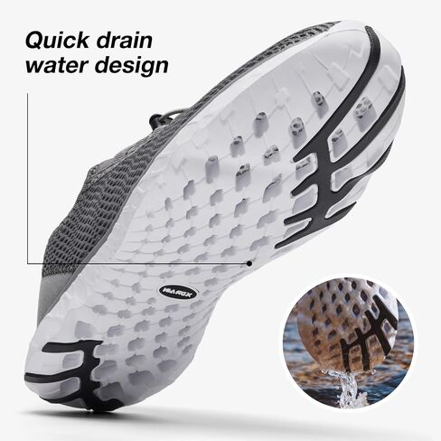 أحذية مائية أنيقة للرجال من ALEADER، أحذية رياضية سريعة الجفاف Xdrain Water، خفيفة الوزن ومريحة للقدم in Saudi Arabia