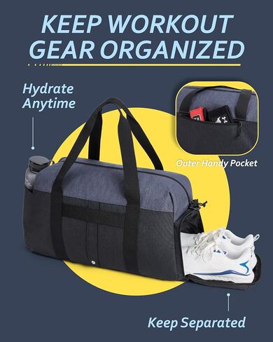 BAGSMART Duffel Bag for Women, Vintage Weekender Bags for Women, Overnight Gym Bag Carry on Personal item Bag for Travel, Beige in Kuwait