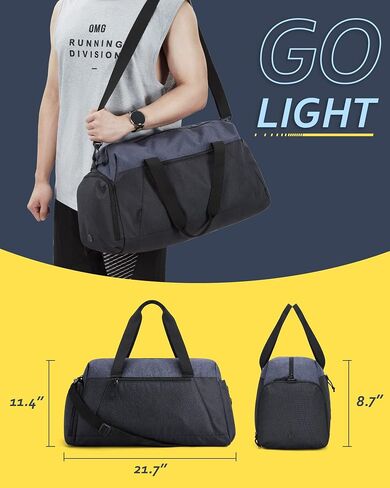 BAGSMART Duffel Bag for Women, Vintage Weekender Bags for Women, Overnight Gym Bag Carry on Personal item Bag for Travel, Beige in Kuwait