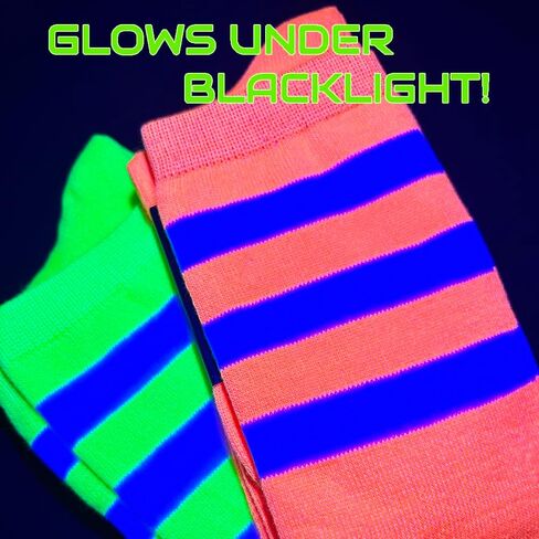 Unisex Child Kid Size Neon Bright Colored Knee High Sport Team Socks With Various Colored Stripes in Kuwait