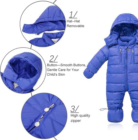 سترة بغطاء للرأس للأطفال حديثي الولادة من ZOEREA بدلة ثلج لعربة الأطفال in Kuwait