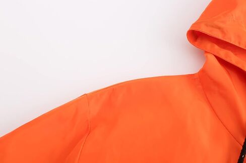perdontoo Mens Casual Lightweight Drawstring Hooded Windbreaker Jacket (Medium, White-2) in Kuwait