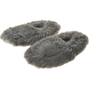 Intelex Women's Warmies Microwaveable Slippers, Gray,Lavender, 6-10
