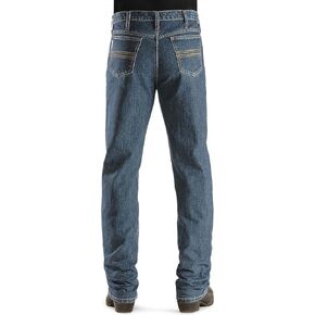 Cinch Men's Silver Label Slim Fit Jean, Medium Stone Wash, 32W x 38L