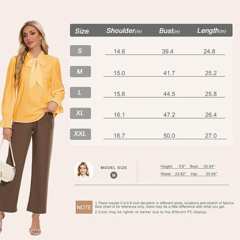 VIPONES Fall Blouses for Women 2024, Womens Long Sleeve Tunic Tops Shirt Blouse Casual in Kuwait