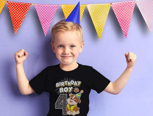 Paw Patrol Rocky Birthday Boy 4 Toddler Kids Toddler Kids T-Shirt in Kuwait