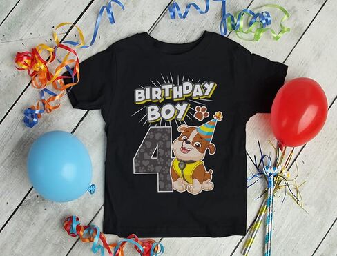 Paw Patrol Rocky Birthday Boy 4 Toddler Kids Toddler Kids T-Shirt in Kuwait