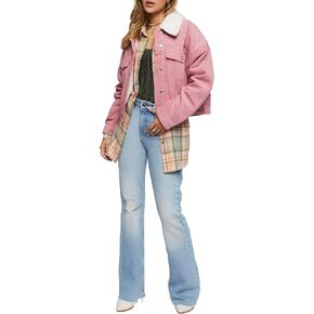 Forever 21 Women's Cotton Faux Shearling Jacket