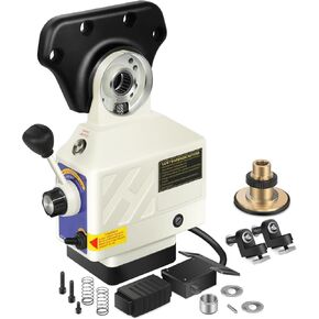 Power Feed X-Axis for Milling Machine, 450 in-lbs Torque Power Feed Milling Machine, 0-200 RPM, 110V, Benchtop Mill Power Feed for Bridgeport and Some Knee Mills with 5/8" Diameter Shafts On The End