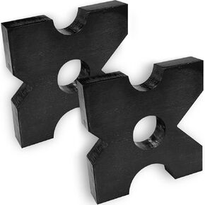 2 Pack Hydraulic Press Plate H Frame Arbor Press Plate 20Ton Heavy Shop Press Bed Plates 5 Notch Reloading Press Accessories 1"X 7"X 7" Set