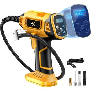 Cordless Air Compressor for Dewalt 20V Max Battery,150PSI Portable Tire Inflator Handheld Air Pump with Digital Pressure Gauge for Cars Motorcycles Bikes Sport Balls (No Battery)