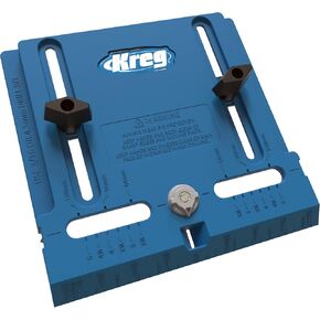 KREG KHI-Pull Cabinet Hardware Jig - for Cabinet Door Handles - Drilling Guide for Cabinet Doors - Creates Straight, Even Holes - Durable Drill Guides