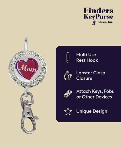 Finders Key Purse - Women’s Key Finder, Key Holder, Key Ring, Cute Keychain, Keychain, Accessories, Car Keys Keychain, Key Hook, Bling, Pawprint in Kuwait