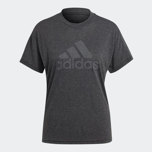 تي شيرت نسائي من adidas Future Icon Wins 3.0، Pink Strata Melange/White، Small in Saudi Arabia