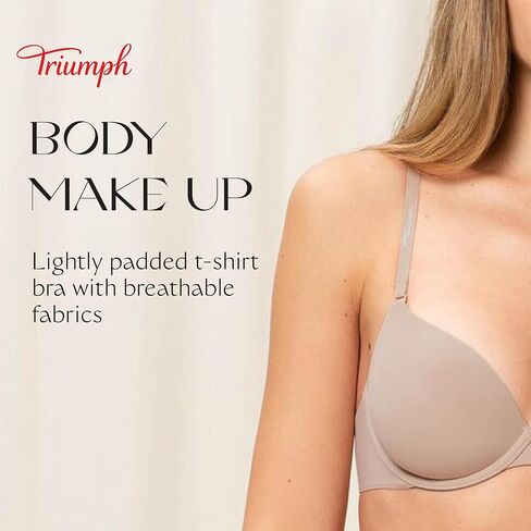 Triumph Women's Body Make-Up Underwired Half-Cup Padded T-Shirt Bra in Kuwait