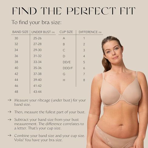 Triumph Women's Body Make-Up Underwired Half-Cup Padded T-Shirt Bra in Kuwait