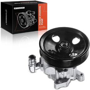 A-Premium Power Steering Pump, with Pulley, Compatible with Mercedes-Benz -2006-2012- GL450, GL550, ML350, ML550, CL550, CLS550, E350, E550, R350, S550, Replace #54662201, 301331