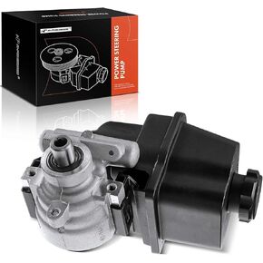 A-Premium Power Steering Pump, with Reservoir, Compatible with Chevrolet & GMC & Buick & Isuzu & Oldsmobile & Saab - 2002-2009 - Trailblazer, Trailblazer EXT, Envoy, Envoy XL, Envoy XUV, Rainier, 9-7x