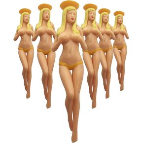 O'RINN GOLF Perky Tees Funny Golf Gifts for Men Golfers - 6 Pack 3" Blonde Bombshell Pin Up Girl Funny Golf Tees for Men | Funny Gifts for Men at Christmas, Groomsman or White Elephant Gifts