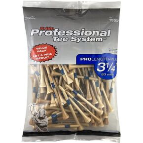 Pride Professional Tee System, 3-1/4 inch ProLength Plus Tee, 135 count, Natural