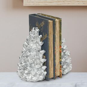 Pinecone Shaped Resin Bookends (Set of 2 Pieces)