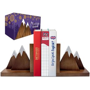 Wooden Mountain Bookends, Varnished Mountain Book Ends for Kids, Nursery Bookends, Wood Bookends, Wooden Book Ends Kids, Wooden Bookends, Kids' Room Bookends, Wood Book Ends, Kid Book Ends Rustic